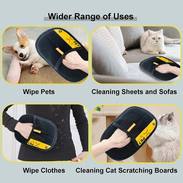 Pet Hair Remover Grooming Gloves™